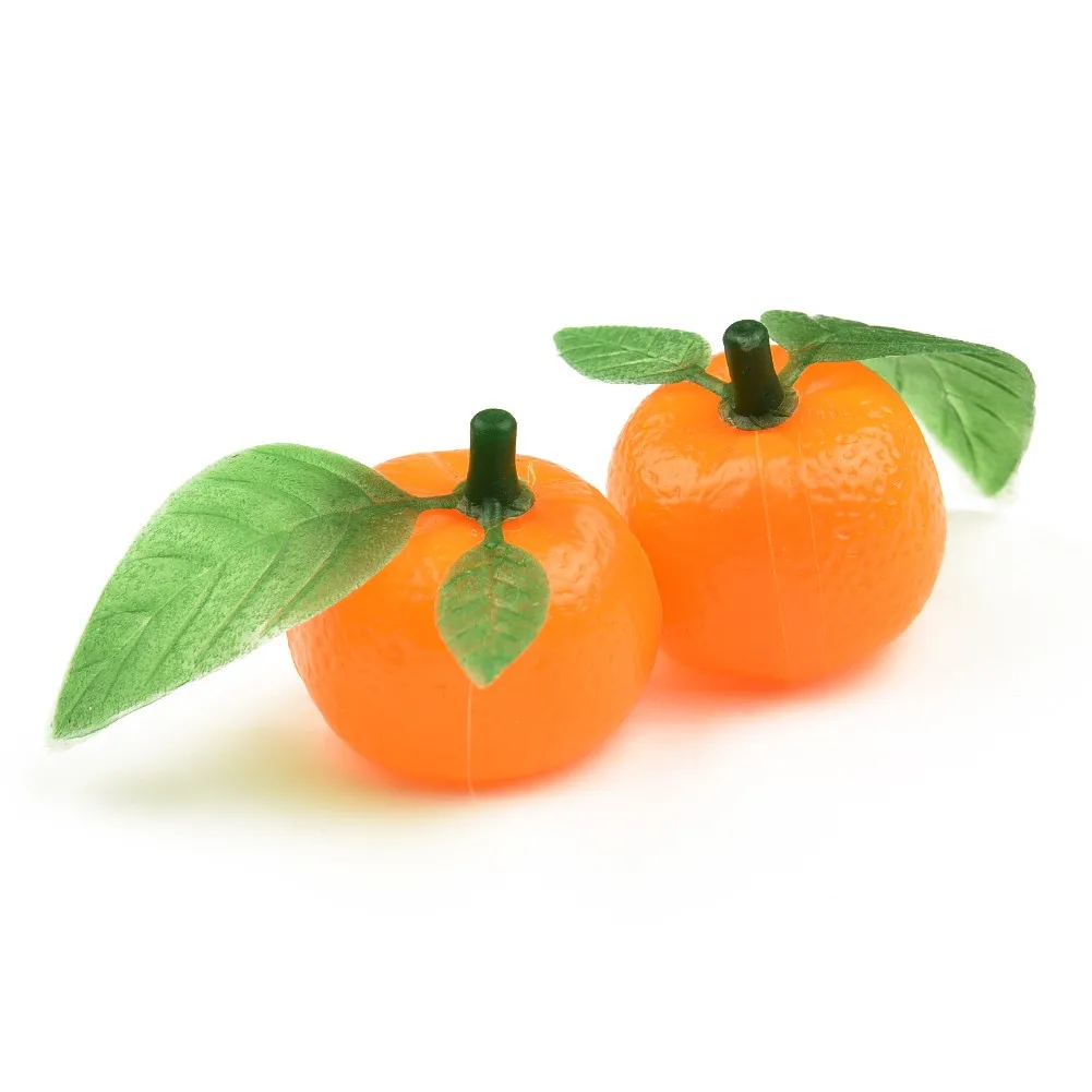 

10Pcs Plastic Simulation Orange Artificial Fruits Lifelike Kitchen Fake Fruit Home Decor Christmas Party Tabletop Decoration