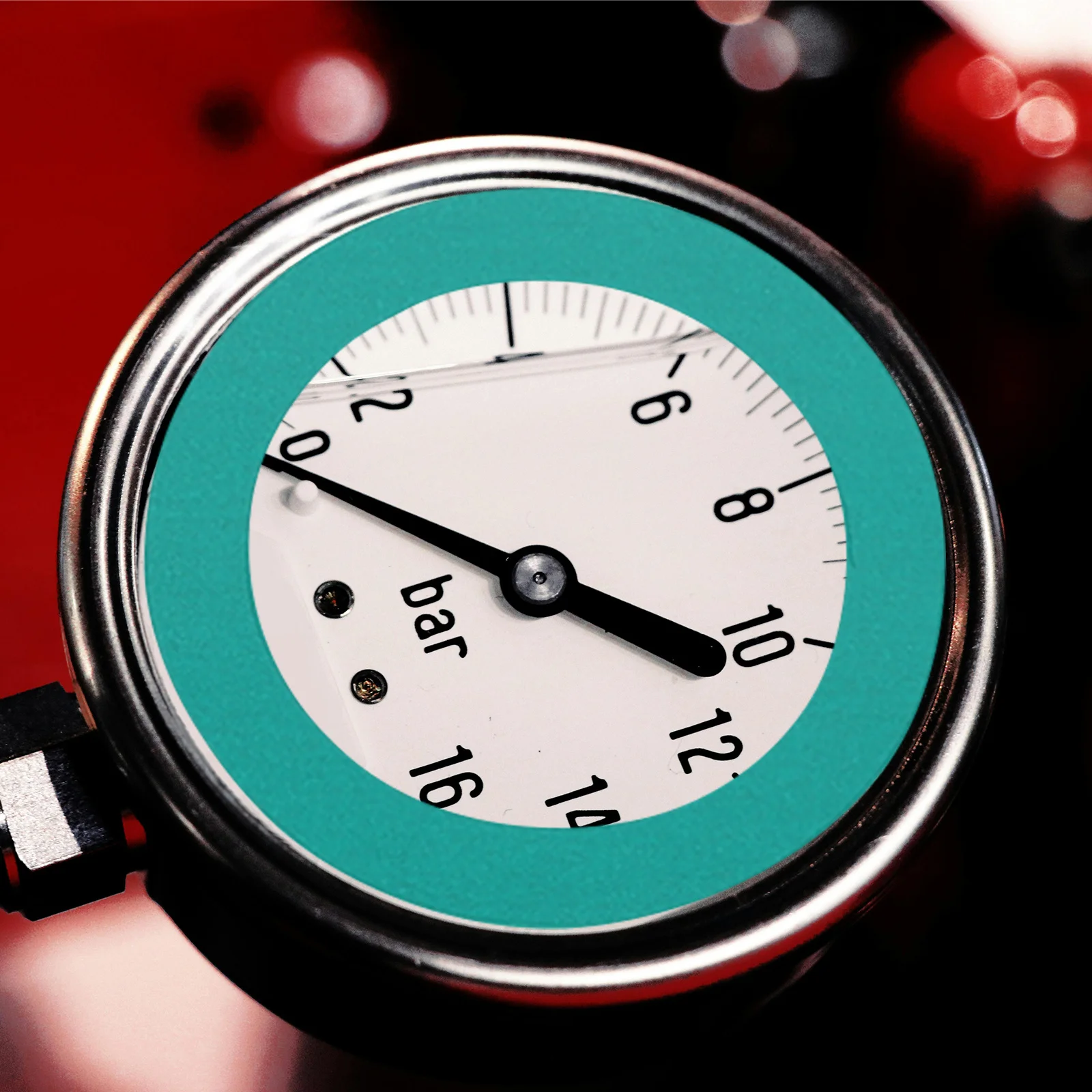 4 Stück Manometer-Identifikationsaufkleber, grün, reflektierend, wasserfest, selbstklebend, für Luft, Wasser, Manometer-Anzeige