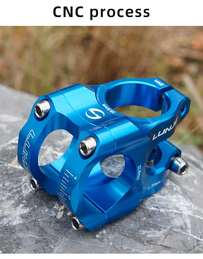 CNC Mountainbike Vorbau 31,8mm MTB Rennrad Short Power Aluminium Legierung Hohe Festigkeit Klettern Riser – Detail 4