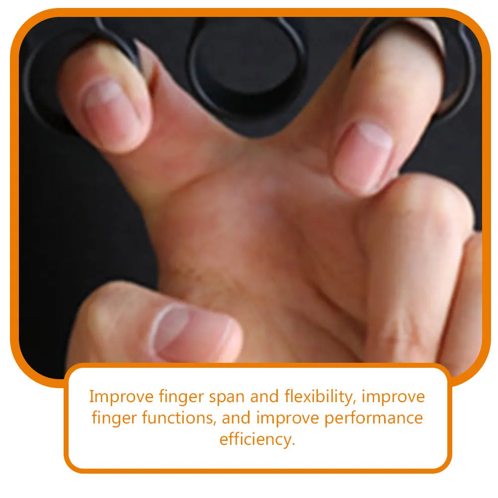 Guitar Finger Exerciser ABS Copper Material Portable Finger Expansion Tool for Electric Guitar Bass Ukulele Piano Musical