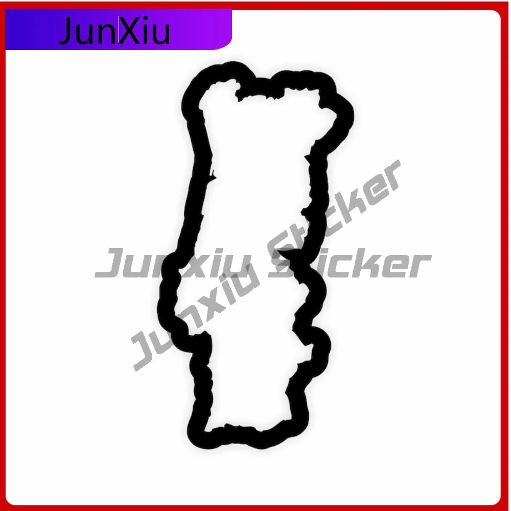 

Portugal Map Flag Outline Sticker Creative Motorcycle Helmet Durable Vinyl Car Styling Vinyl Decal For Car Truck SUV Window