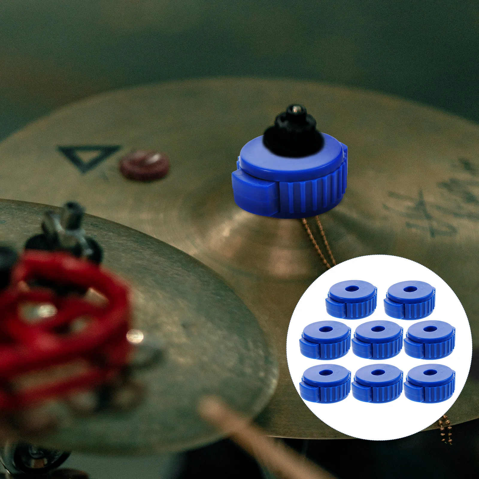 

8pcs Quick Cymbal Durable Drum Parts Drum Universal Fixing Nuts Red Fixing Nuts Easy Install Remove Cymbals St Accessories