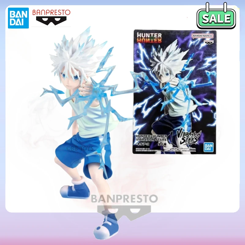 In Stock Bandai BANPRESTO VIBRATION STARS VS HUNTER×HUNTER Killua Zoldyck Anime Action Figure Toy Gift Model Collection Hobby