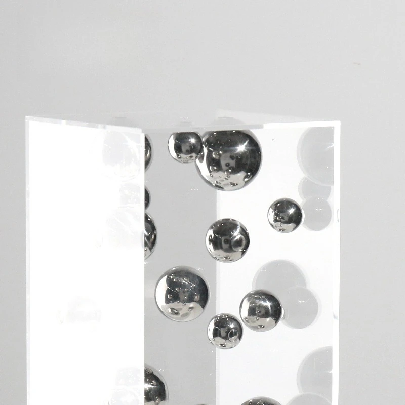 European-style Square Acrylic Cover Ball Ornaments Living Room Porch TV Cabinet Model Room Home High-end Decorations Modern
