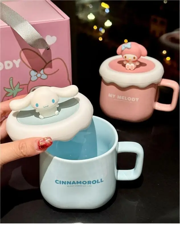 

Sanrio Cinnamoroll Hello Kitty My Melody Mug Ceramic Cup Good-Looking Student Adult Campus Cartoon Hit Product New Product