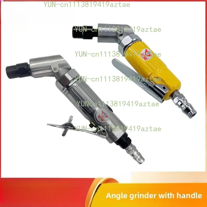 Pneumatic Angle Grinder with 115-Degree Bend Angle, 6mm Grinding Head, Industrial-Grade Air Grinder