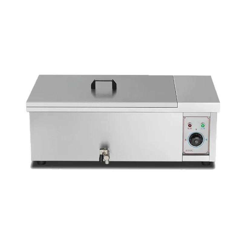 الأجهزة المنزلية مقلاة كهربائية اسطوانة واحدة عالية الطاقة الفولاذ المقاوم للصدأ المقلاة الكهربائية