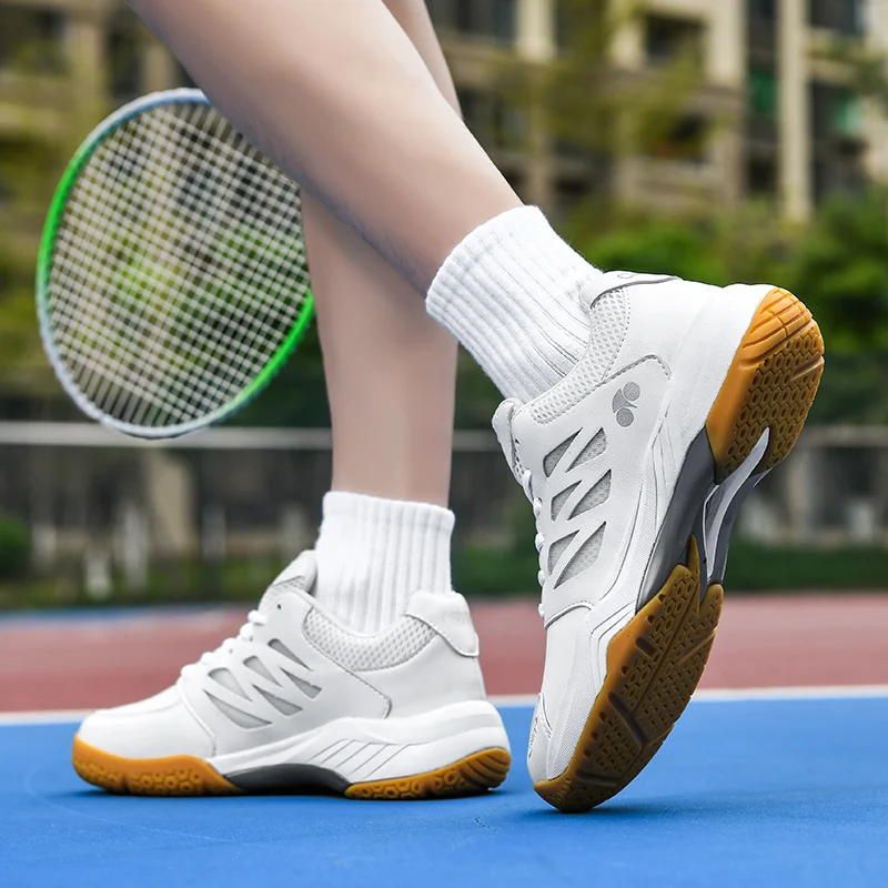 2024 nowe tenisówki dla mężczyzn oddychające trening tenis buty amortyzujące tenisówki na świeżym powietrzu kobiet pantofelki do badmintona