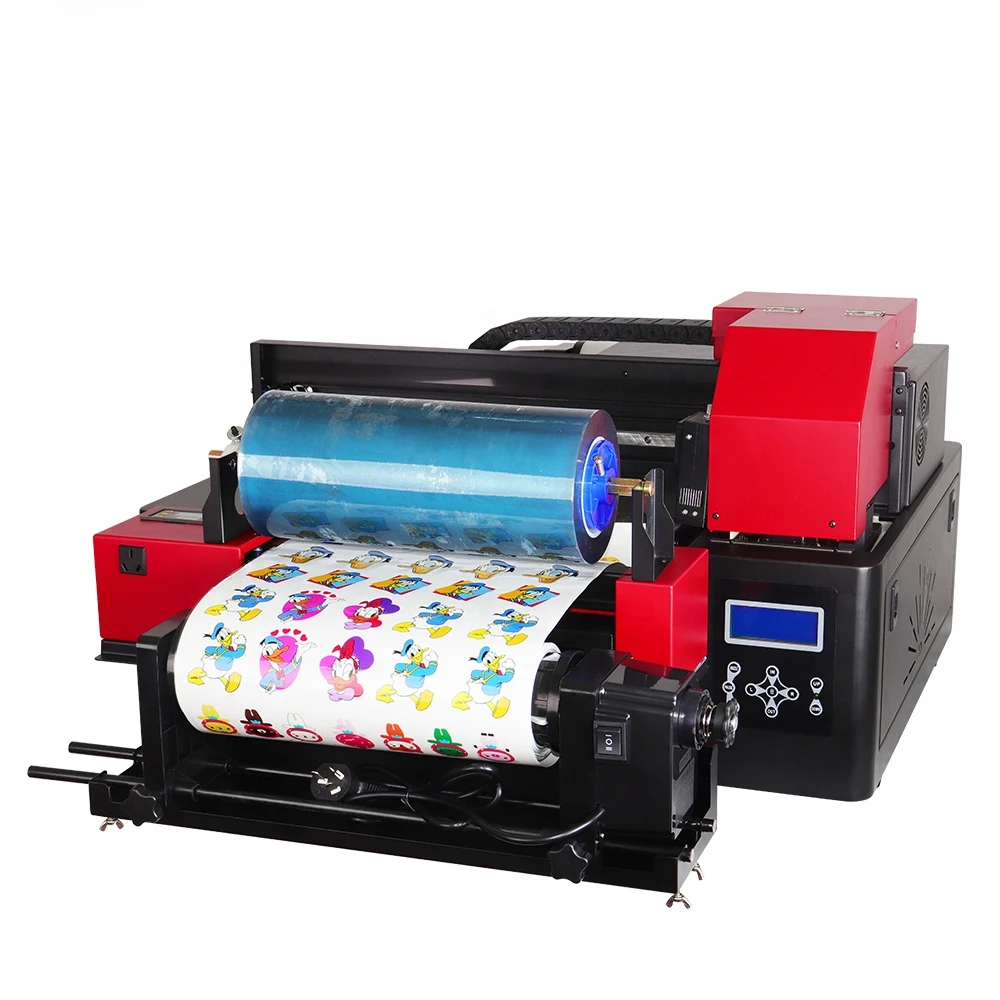 2023 New Arrival UV DTF Printer 31cm A3 Roll To Roll Logo UV Printer For Making UV Transfer Sticker For Industry