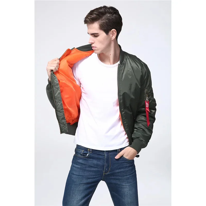 DAFELI authentic MA-1 American air force pilot jacket coat baseball cotton winter retro Hong Kong style men