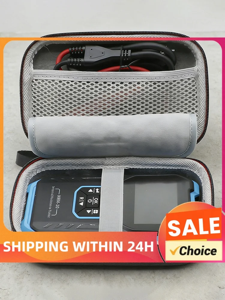 Compact Storage Bag for HRM-10 Voltage Internal Resistance Tester Protective Travel Bags Shockproof Scratch-Resistant