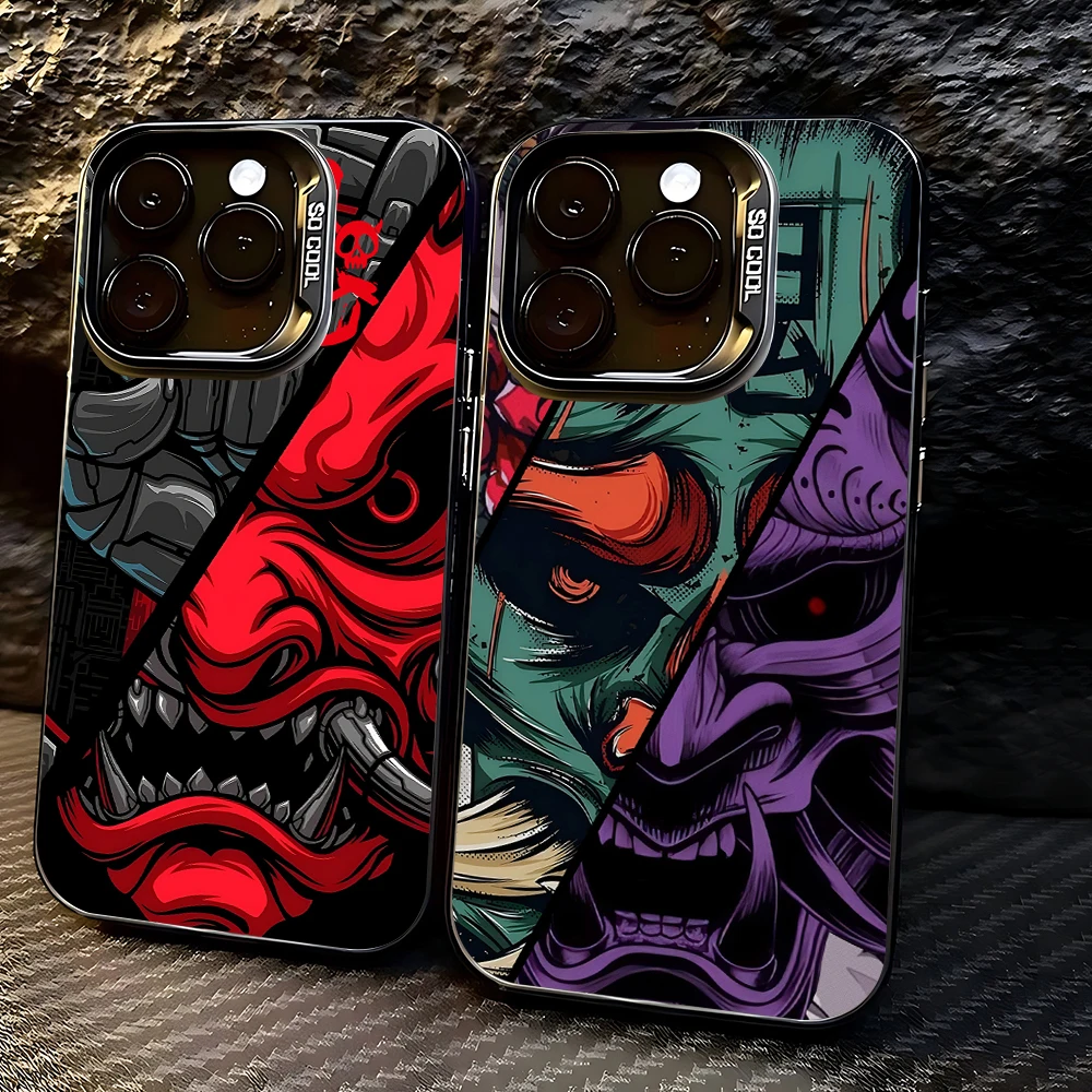 اليابان شبح الوجه الساموراي جراب هاتف ممن لهم Reno14 Reno13 Reno12 Reno11 Reno10 Reno8 Reno7 6 5 Z F T Pro زائد 5G ماتي الغطاء الخلفي