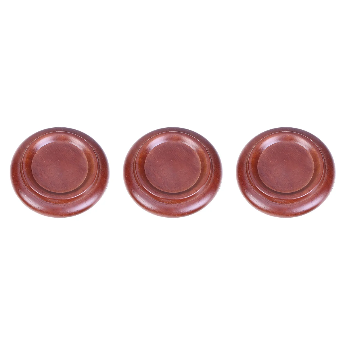 

3pcs Solid Wood Grand Piano Caster Cups Non-Slip Floor Protector For Pianos Shockproof Sound Insulation Piano Foot Pads Size L