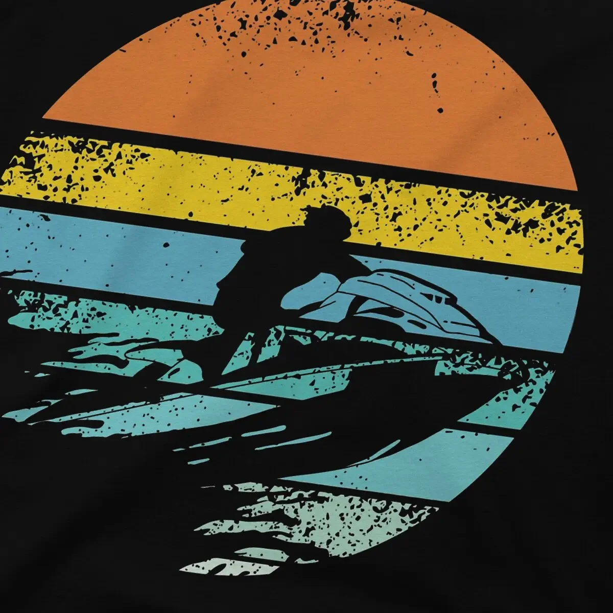 Wassersport Jet Ski Retro T-Shirt Grafik Männer Tops Vintage Homme Sommerkleid ung Faser Harajuku Polyester T-Shirt