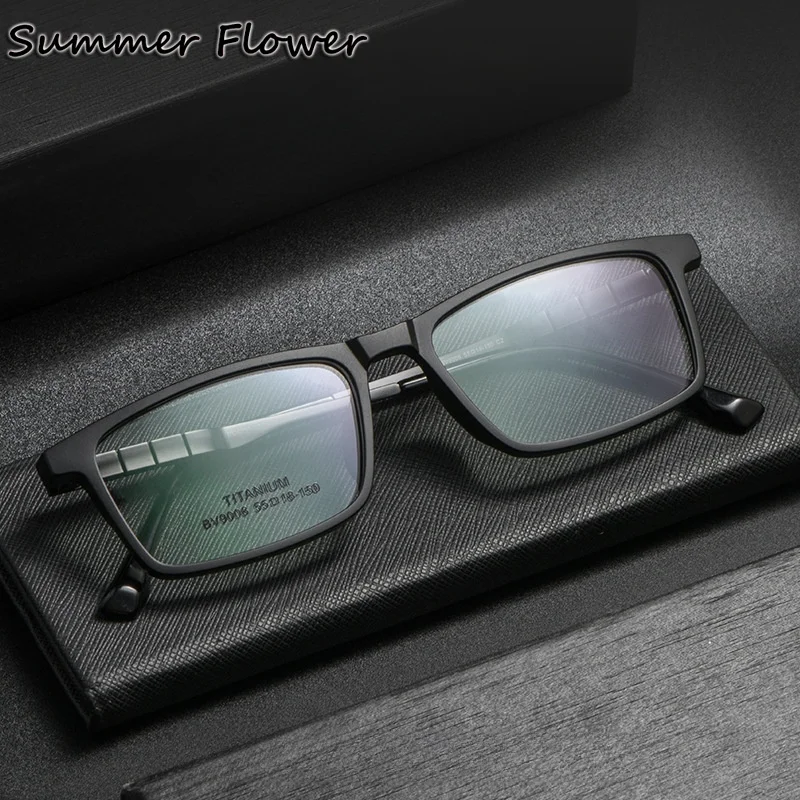 

TR90 Titanium Male Prescription Eyewear Flexbile Ultra Light Myopia Prescription Lenses Women Quality Reading Glasses Frame
