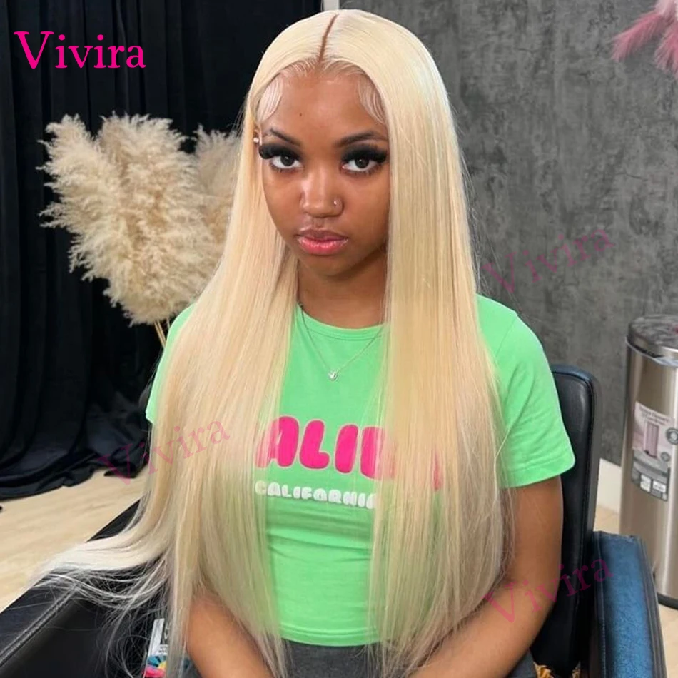 Blonde 613 Hd Lace Frontal wig 13x6 Transparent Lace Front Wig Bone Straight Human Hair Wigs For Women 30 32 Inch Brazilian Hair