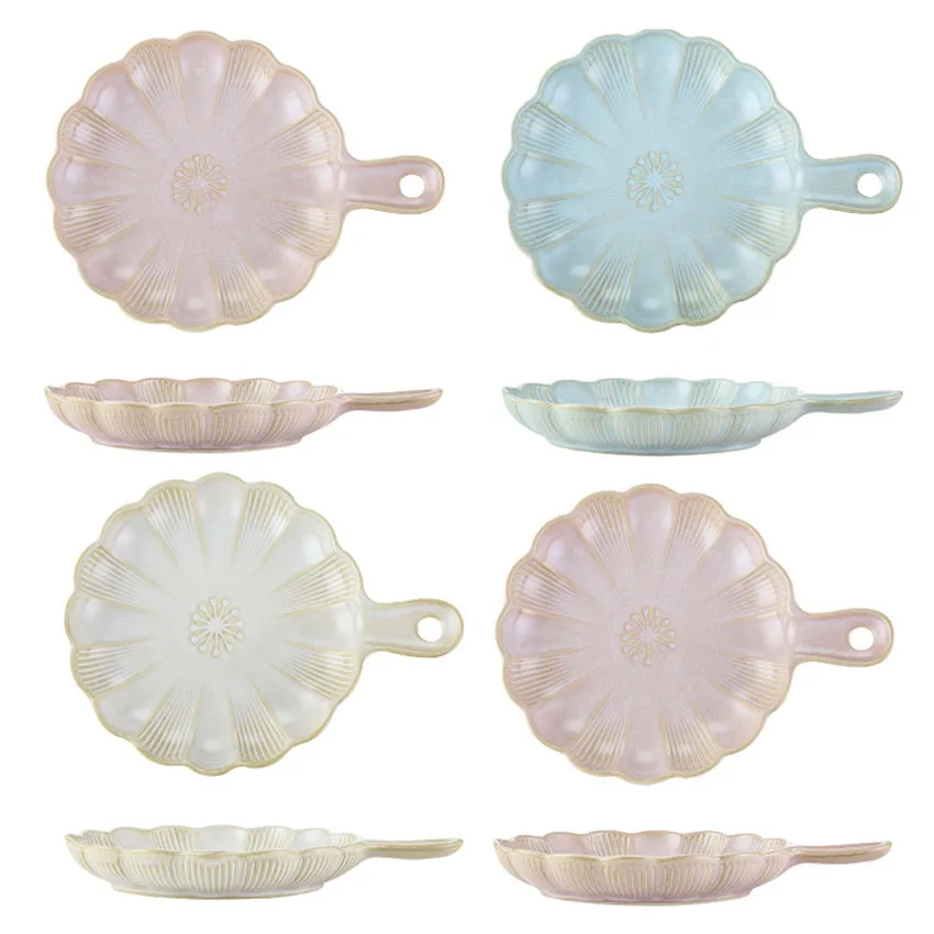 

Chen Zhongtai Plum Blossom Ceramic Tableware Baking Plate/Set