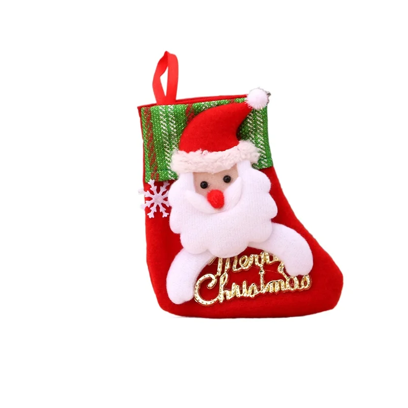 

Christmas Stockings Decor - Mini Santa Socks Hanging Ornaments, Christmas Tree Decorations & Gift Bags