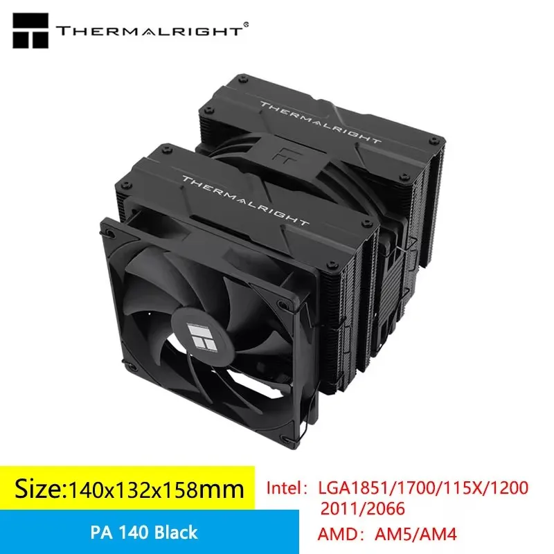 Imagem -05 - Thermalright-inigualável Assassino 140 Computador Case Radiador Heat Pipe Torres Gêmeas S-fdb Rolamento Suporte Lga1700 Am4 Am5