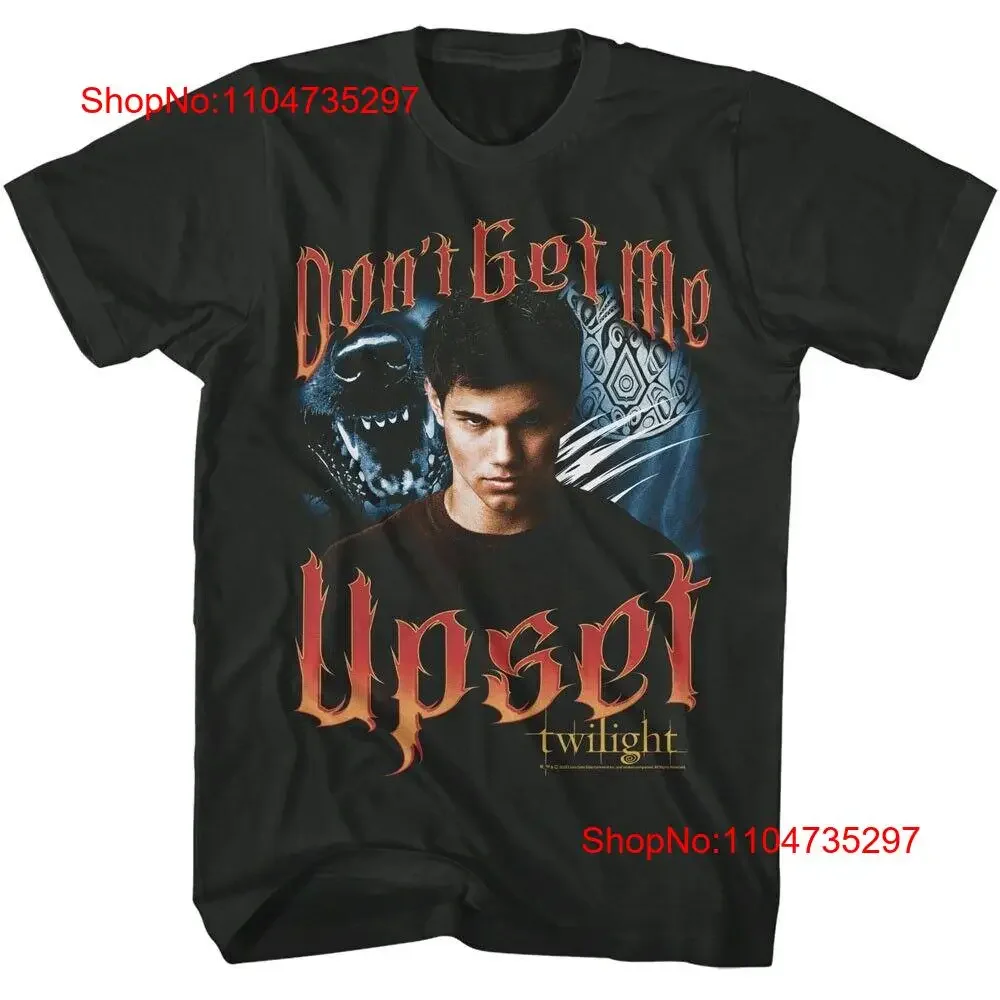 Twilight Movie Saga T Shirt Jacob DON'T GET ME UPSET New Licensed Black Cotton vintage Washed homme Top For Everyday Wear
