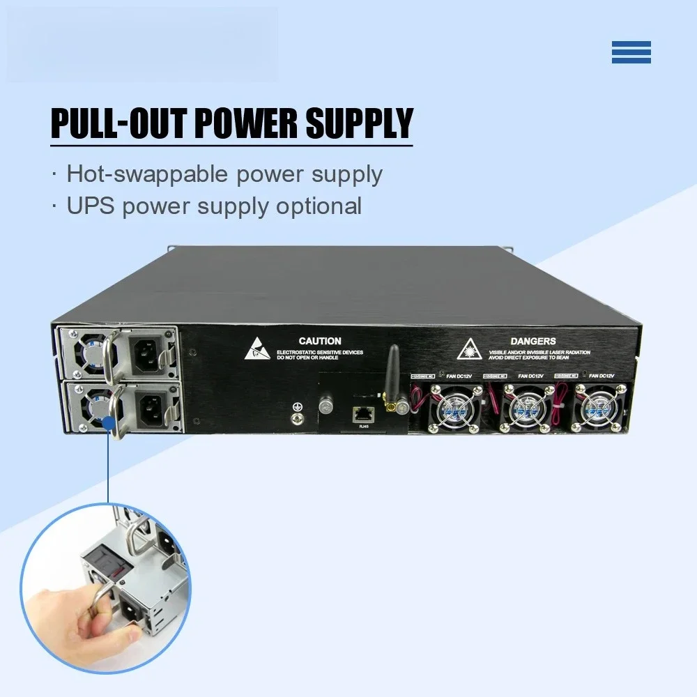 JDSU PUMP Layar Besar Pasokan Ganda Input Ganda PON Penguat Optik