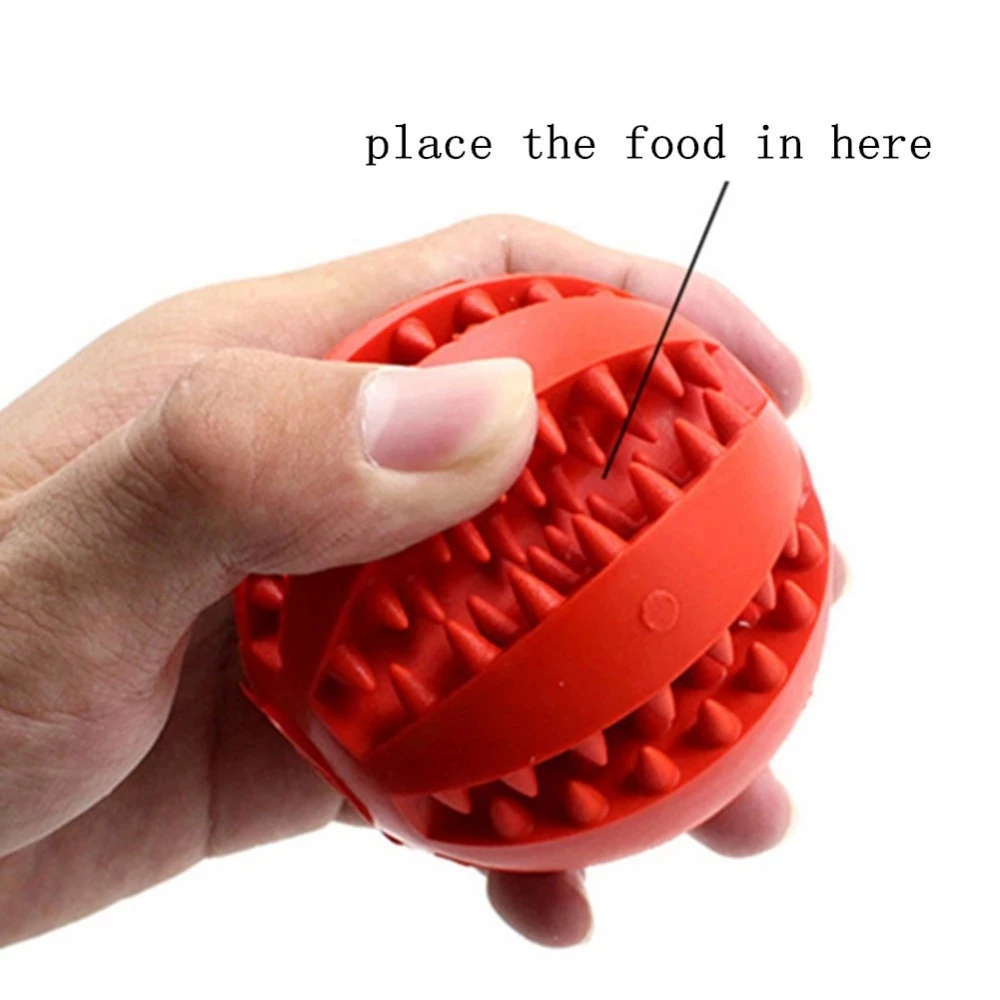 Toys for Dogs Rubber Dog Ball for Puppy Funny Dog Toys for Pet Puppies Large Dogs Tooth Cleaning Snack Ball Toy for Pet Products