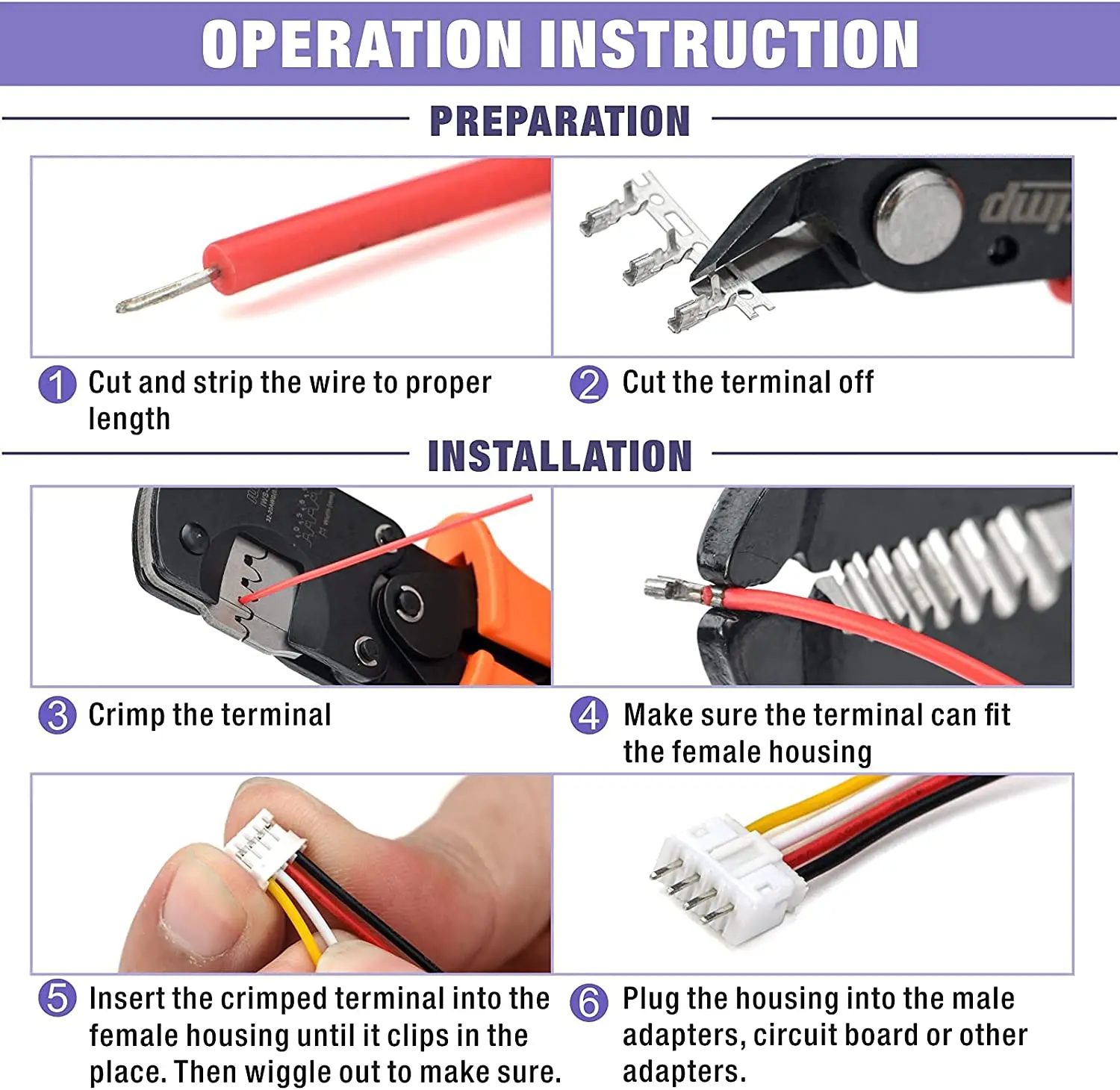 IWS-3220 Micro Connector Crimping Tool for JST Terminals XH2.54/PH2.0/ZH1.5/SH1.0/ DuPont 2.0/2510 Pliers 0.03-0.5mm² Crimper