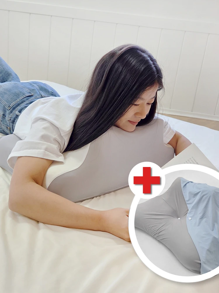 

Подушка из пены с эффектом памяти, многофункциональная, для сна, отдыха, чтения, использования телефона, с поддержкой шеи, трапециевидная, полиэстер