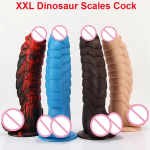 24 Model Kontol Hewan Menyodorkan Dildo Naga Timbangan Dinosaurus Penis Cangkir Hisap Besar Mainan Seks Anal Dewasa Masturbasi Wanita Strapon 8 sextoy naga penjualan terbaik - №