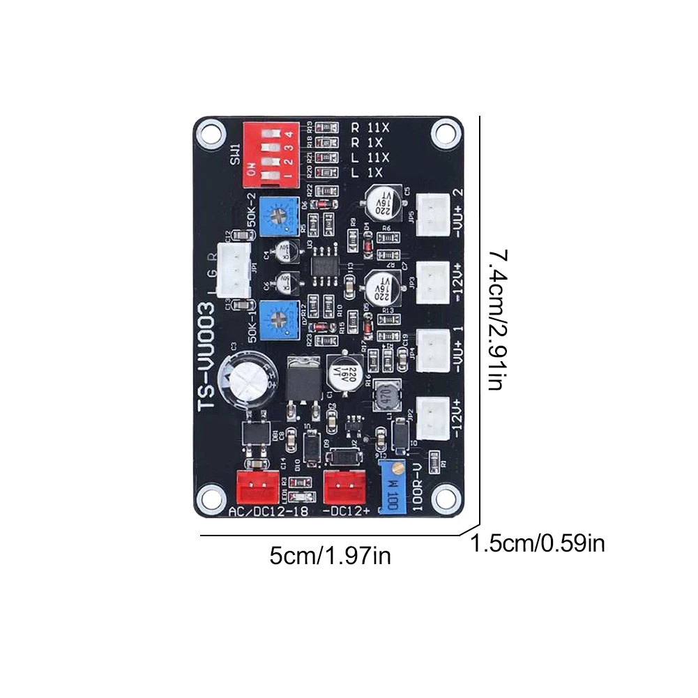 Imagem -06 - vu Medidor Driver Board Backlight Driver Module High-frequency Low-pass db Amplificador Chassis ts Vu003