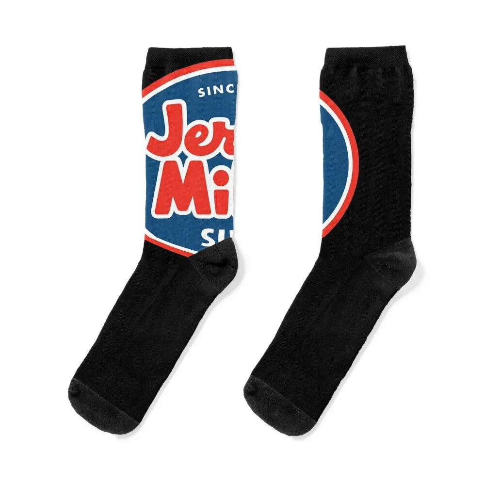 

Jersey Mike's Subs Logo Jersey Mike Logo Socks crazy with print custom Hiking boots Socks Women's Men's