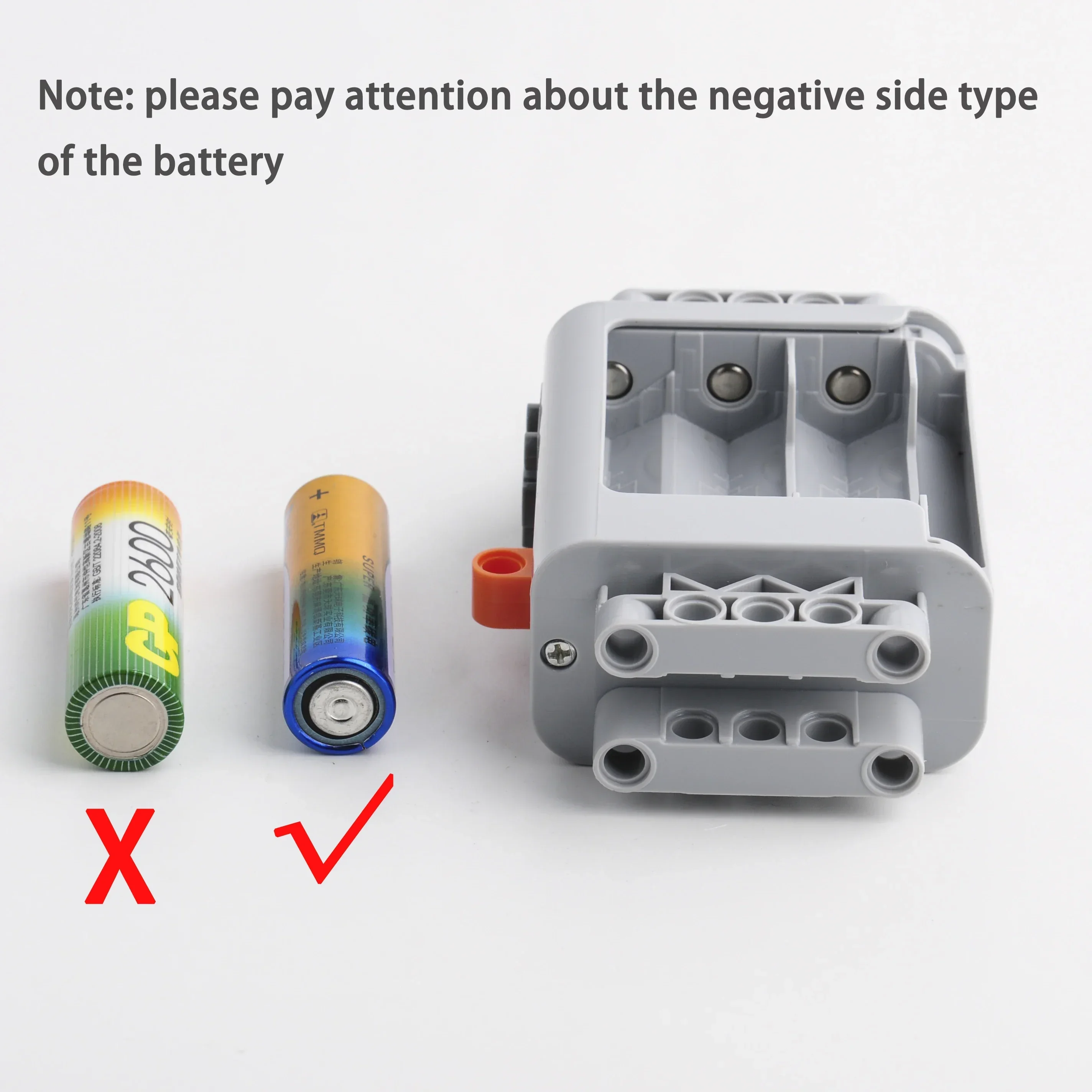 MOC Technology Blocks PF Block Funções de energia Caixa de bateria AA e motor M técnico para carro robô compatível com todas as marcas