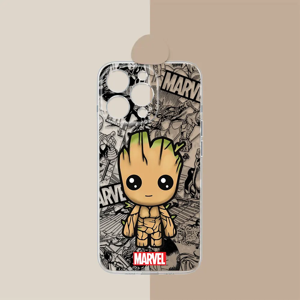 Marvel SpiderMan Groot IronMan Case For Infinix Note 40PRO 30 30 12 Vip 12G96 11 10 Tecno Camon 30 20 19 Pova 6 5 PRO Cover Capa