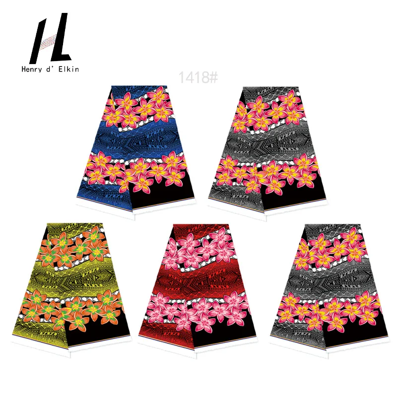 

Factory Directly Sales Custom Polynesian Printed Polyester Fabric For Skirts & Dresses