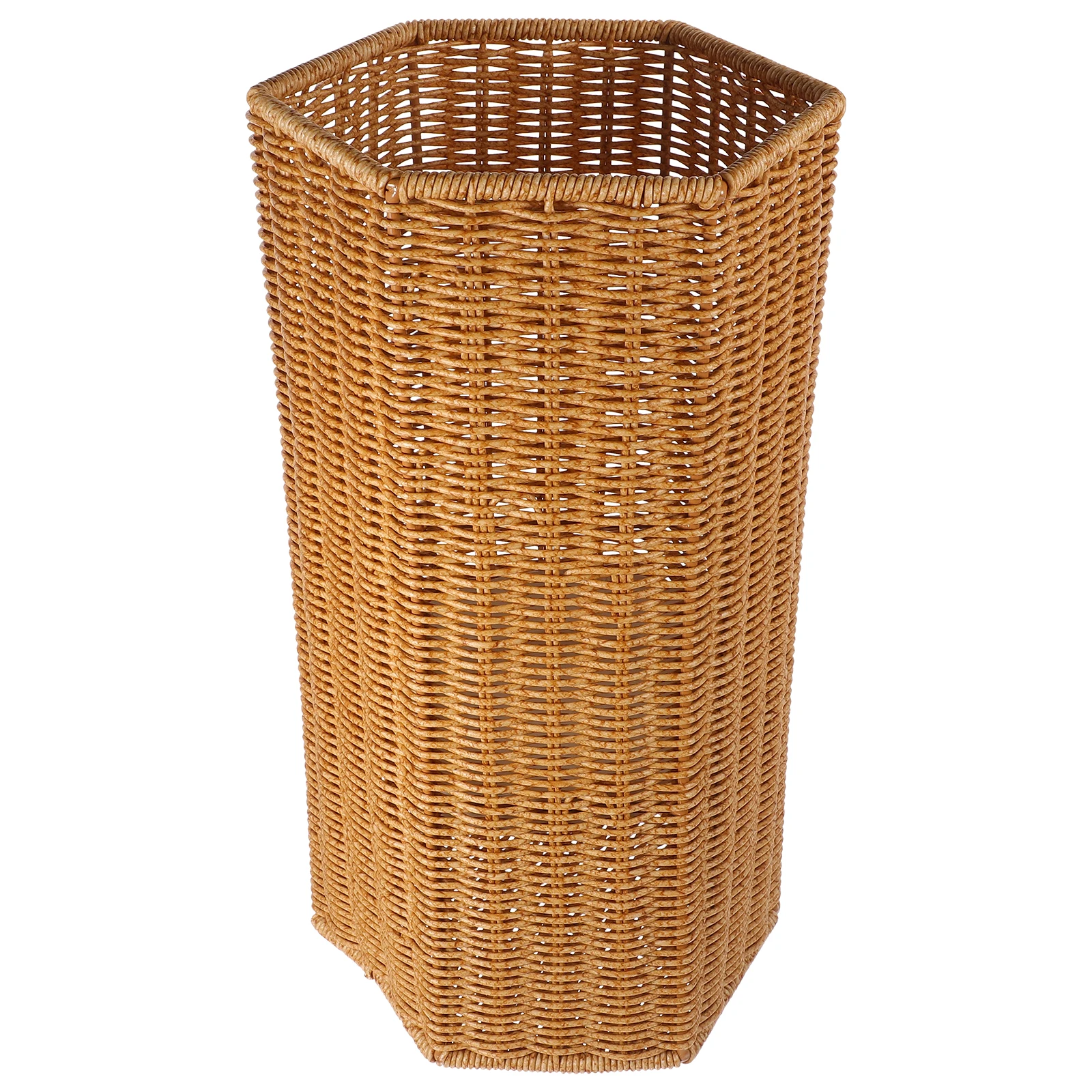 

Umbrella Holder Storage Bucket Tall Rattan Stand Plastic Entryway Indoor Umbrella Stand for Home Office Yoga Mats with Water
