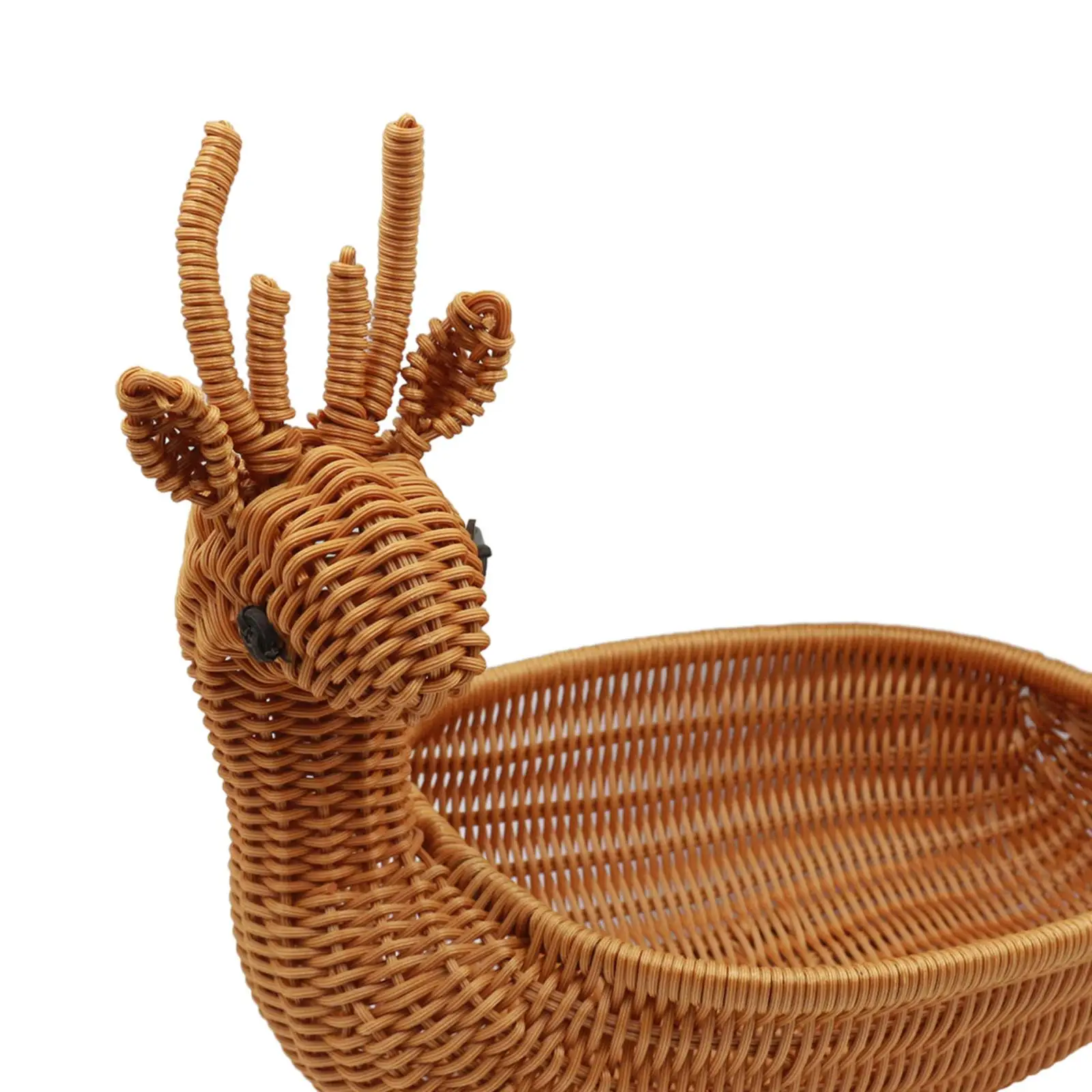 Fruit Basket Table Centerpiece Rustic Handwoven Vegetable Storage Serving Basket Vegetables Cosmetics Snacks Sundries Fruits