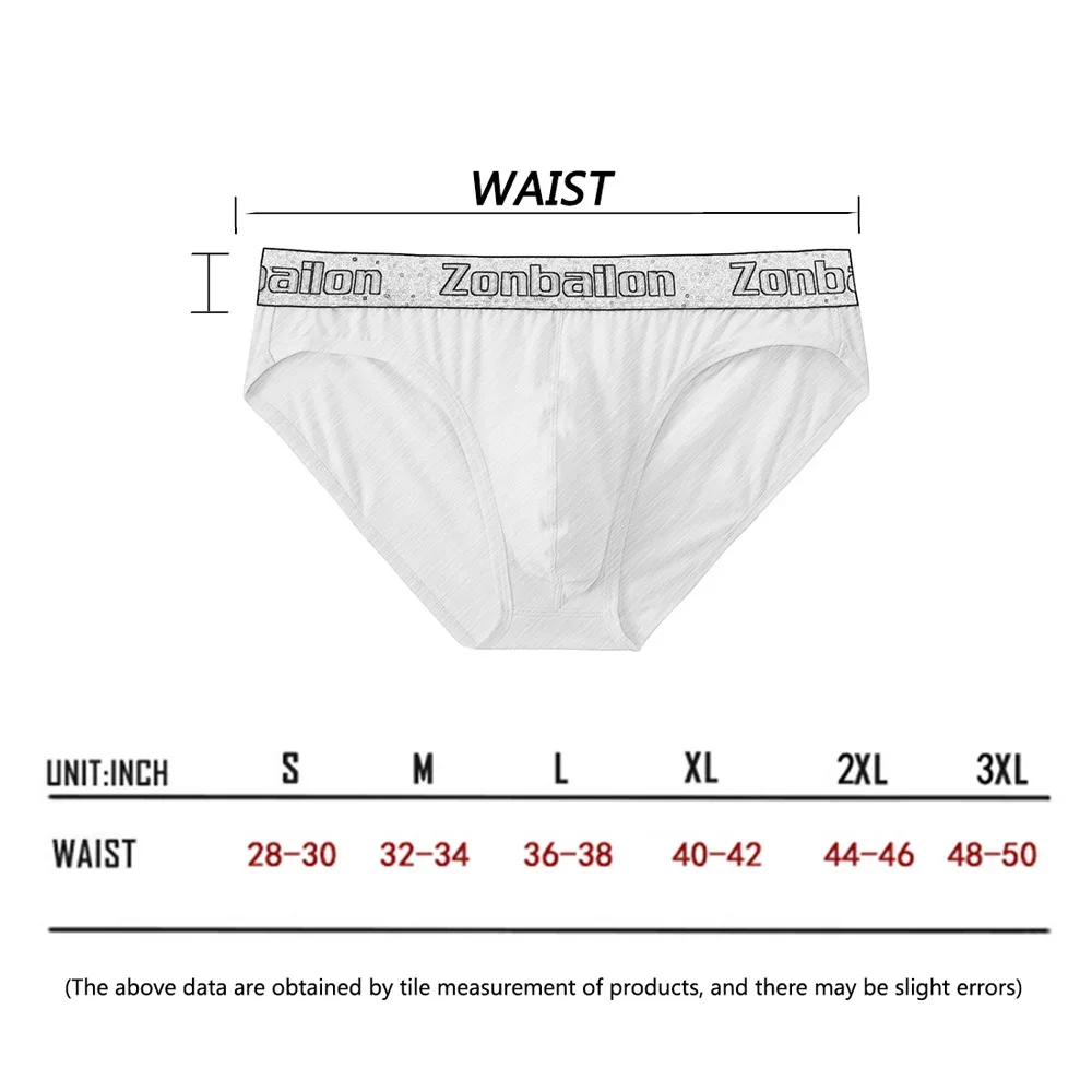 Jinshi Mens Sexy Briefs Underwear U Pouch Bamboo Stretch Low-Rise Breathable Briefs Leakage of buttock