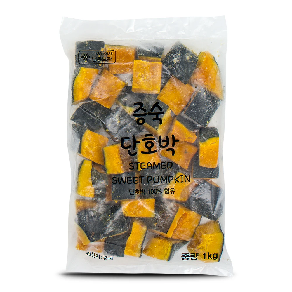 Shinjeong Food Zongsu Ebisu Calabaza 1 kg Verduras congeladas Calabaza dulce pelada / Selección de cantidad opcional