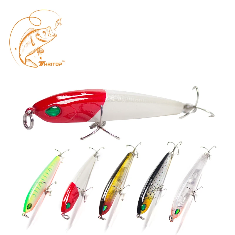 

Thritop New Design TP037 Hard Bait 3d Eyes 8cm 9g 5 Various Colors Sharp Hook Pencil Fishing Fake Bait Lure Fishing Accessories