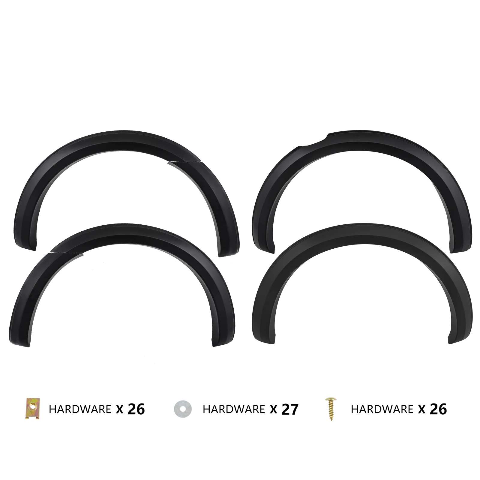 4 ''abs schlanke Kotflügel verbreiter ungen Kit breiter Radlauf für Ford Ranger Storm trak Thunder Wolftrak 2010-2015 mattschwarz 4x4 Zubehör – Detail 10