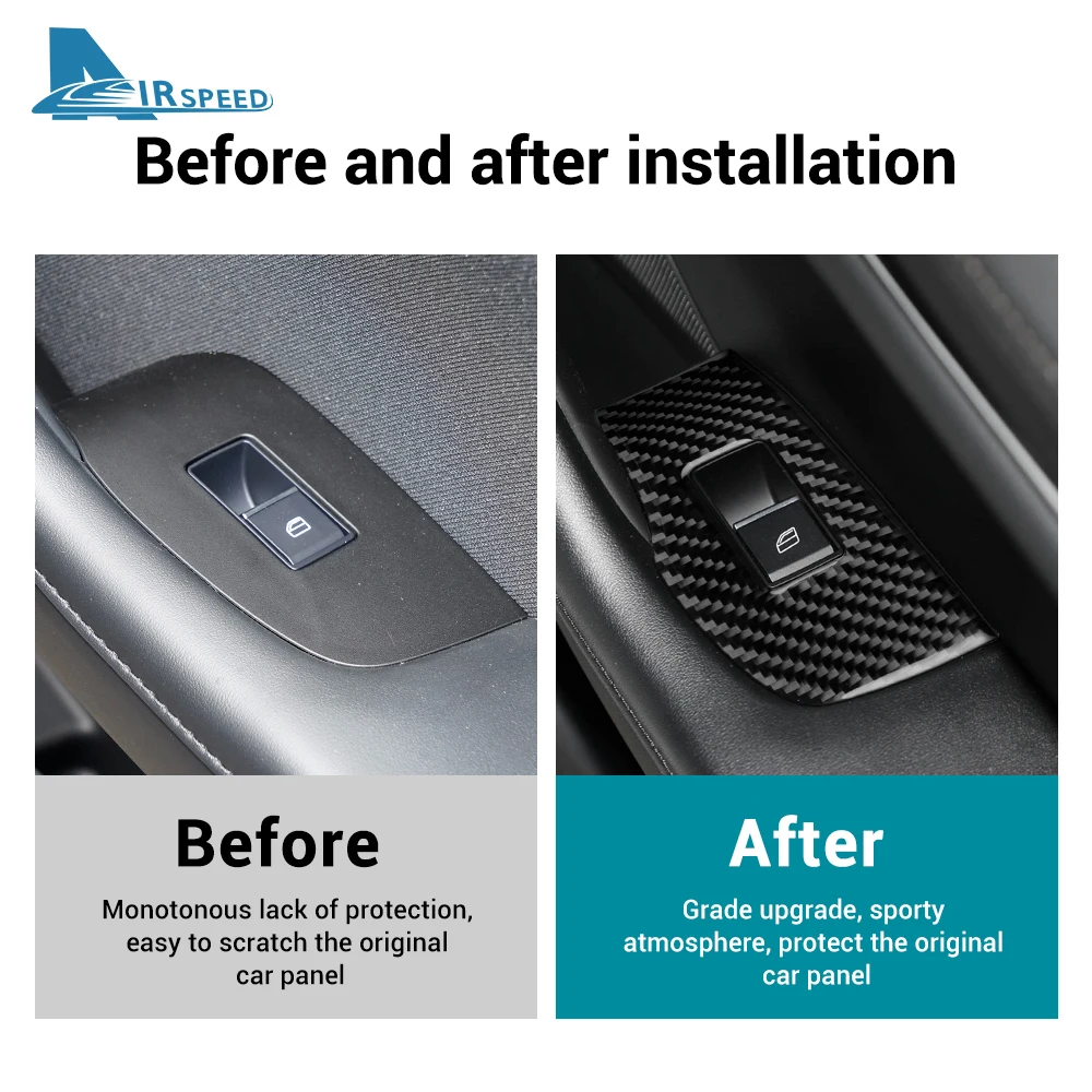 Real Soft Carbon Fiber Sticker For Mazda 3 Axela 2019 2020 2021 2022 2023 2024 2025 Car Rear Door Window Lifting Frame Panel view 4