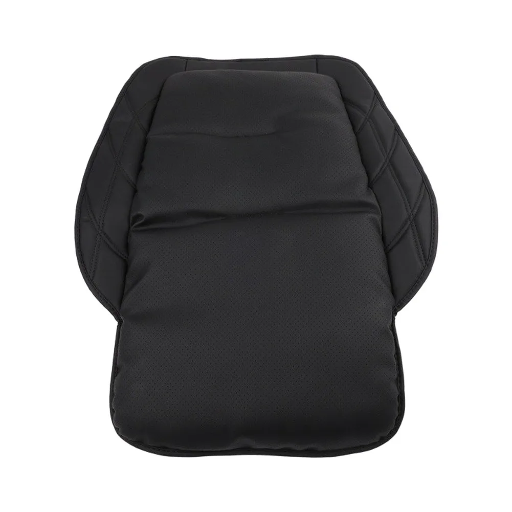 Cozy Car Interior Accessory Breathable Leather Seat Brown Leather Seat Cover Optimal Back Support Sleek Design Elegant Finish