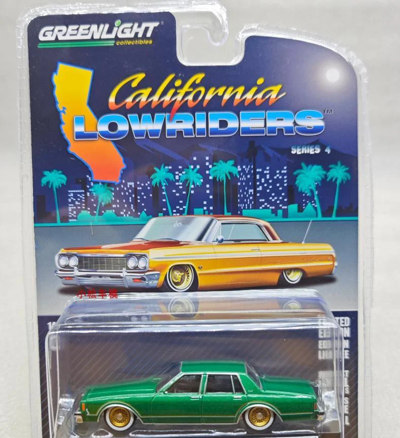 

GreenLight 1/64 1985 Impala Коллекционная модель, металлическая литая модель, Гоночная машина, детские игрушки, подарок