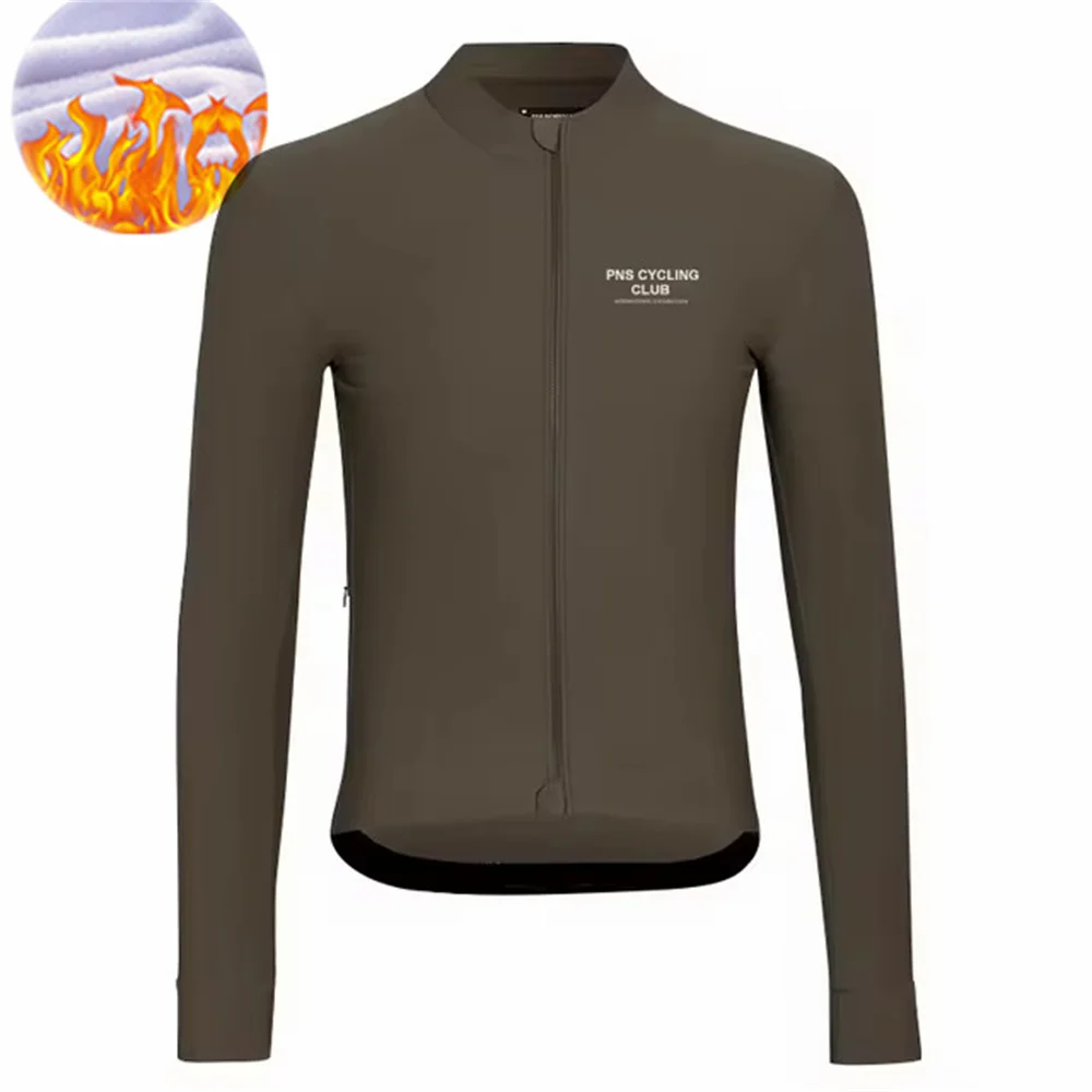 PNS Cycling Jersey Long Sleeve Thermal Fleece Men Winter Warm MTB Road Bike Clothing Windbreaker Jersey Maílllot Ciclismo Hombre