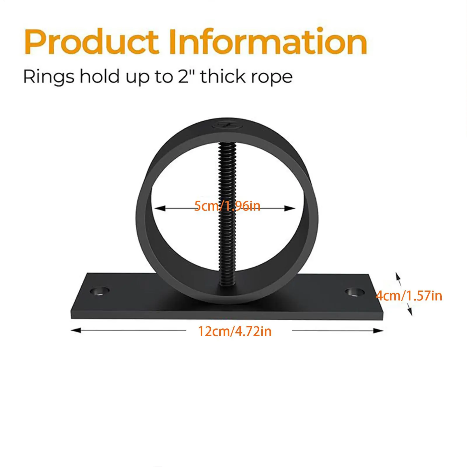 Rope Support Holder Brackets Rope Fencing Support Holder Battle Sturdy Wall Mount Hanger Easy Installation Hardware For Decks