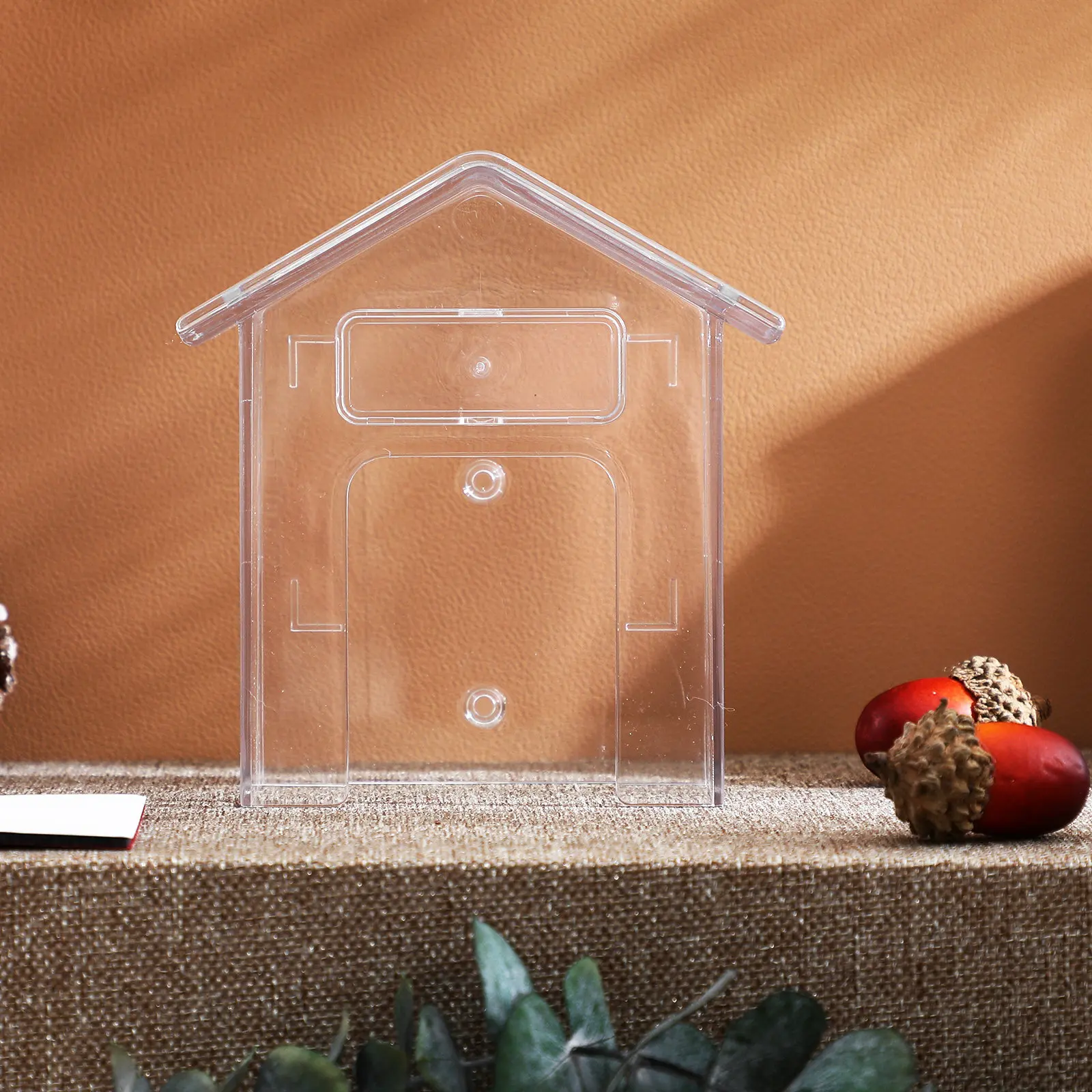 Waterproof Plastic Doorbell Cover Transparent Shield Rainproof Protector Box for Outdoor Indoor Home Office Use