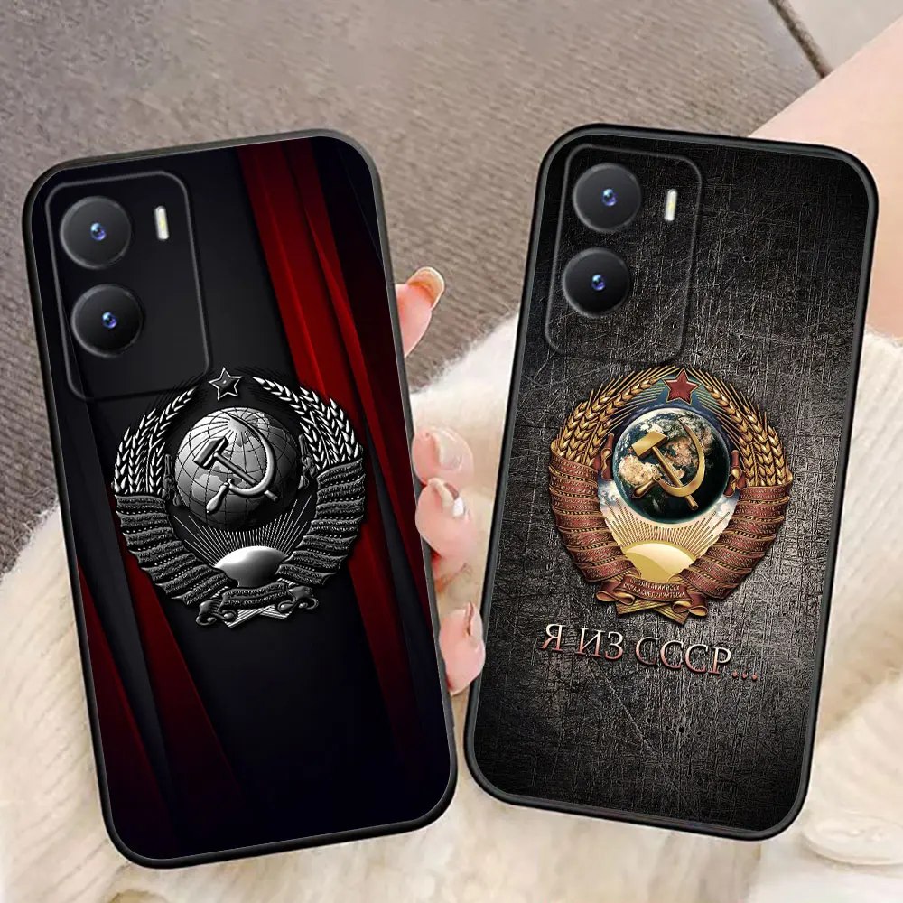 Russia Empire CCCP Flag Phone Case For VIVO Y400 Y04 Y15S Y17S Y19S Y20 Y21 Y22S Y28 Y35 Y36 Y39 Y50 Y51 Y72 Y78 Y100 Y77 Case