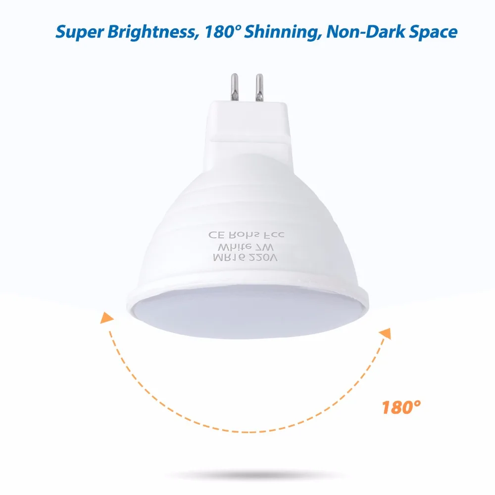 MR16 Spotlight 6W GU10 LED Bulb 220V Lamp GU5.3 Spot Light Bulb E27 Corn Bulb LED Lampada 5W Bombilla Gu 10 Led Ampoule E14 2835