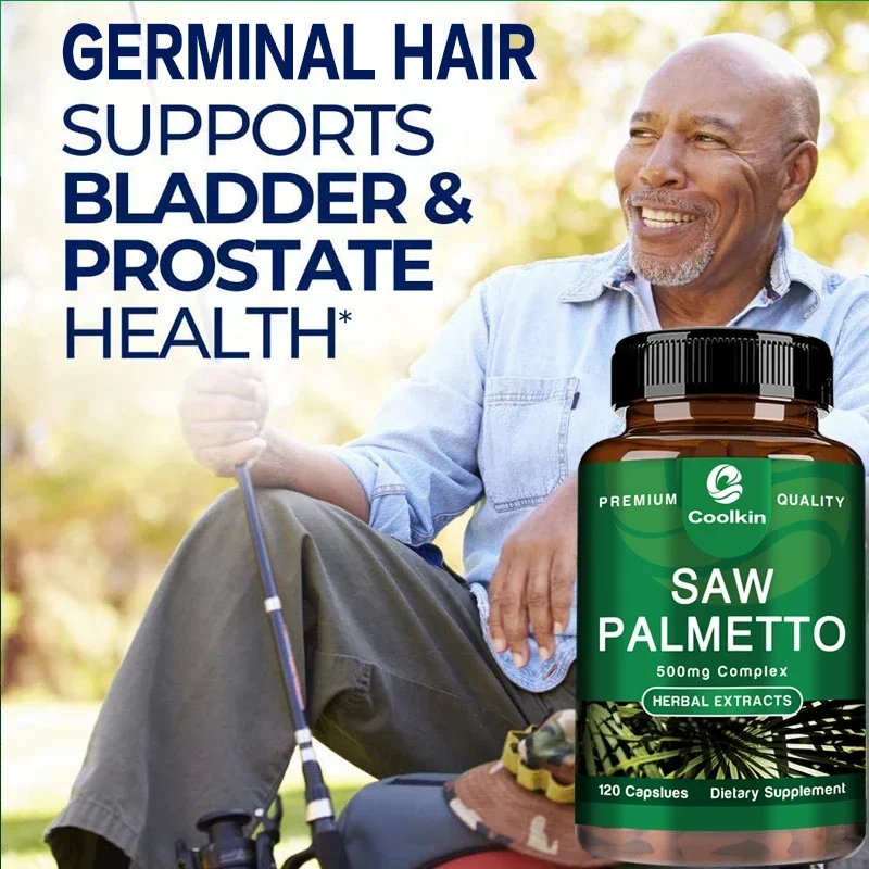 Saw Palmetto - DHT Blocker, Urinary Health and Prostate Support Supplement, Prevents Hair Loss