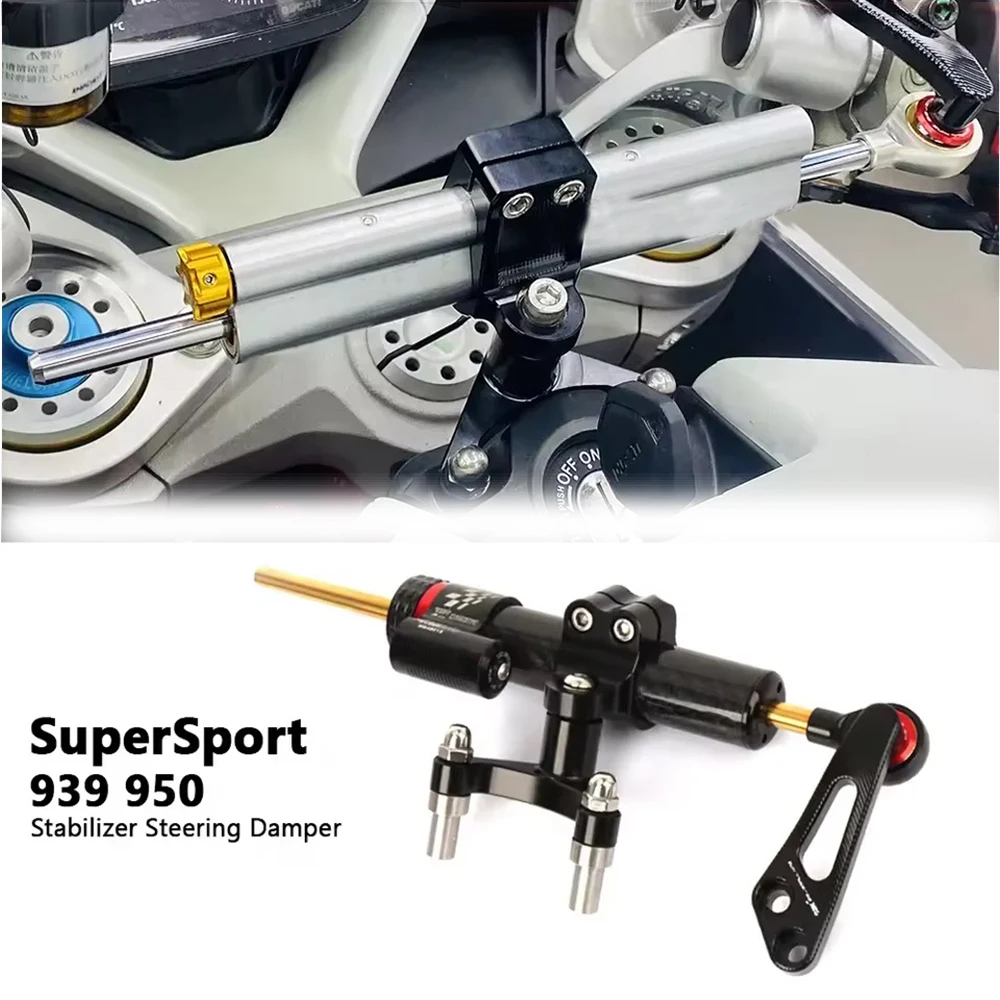 

Motorcycle Steering Absorbers Mount Damper Bracket Kit For Ducati SuperSport 950 Supersport 939 2018-2025